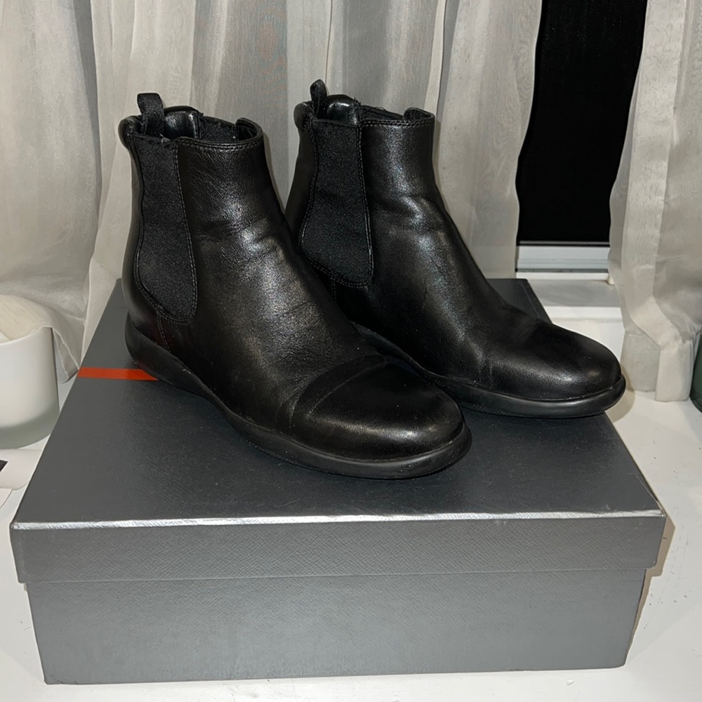 Prada black booties Size 37 style number 3TZ023